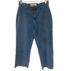 Frank & Eileen Kinsale Jeans Womens 12 Blue Stretch USA Minimalist Clean Core